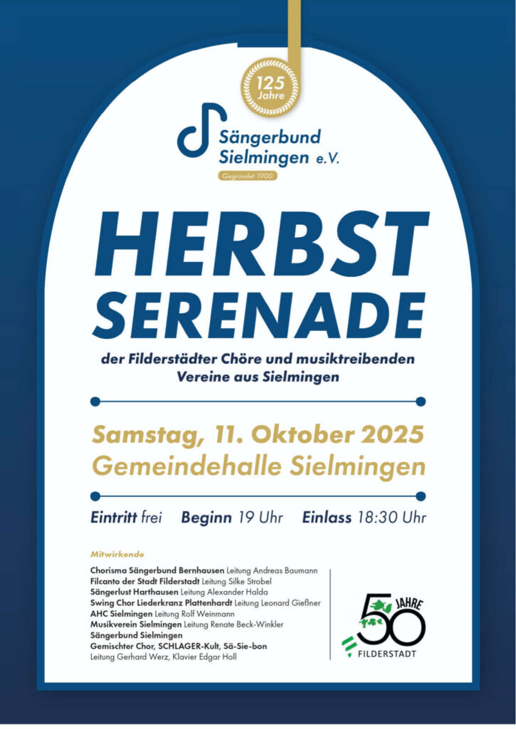 125 Jahre Sängerbund Sielmingen - Herbstserenade @ Gemeindehalle