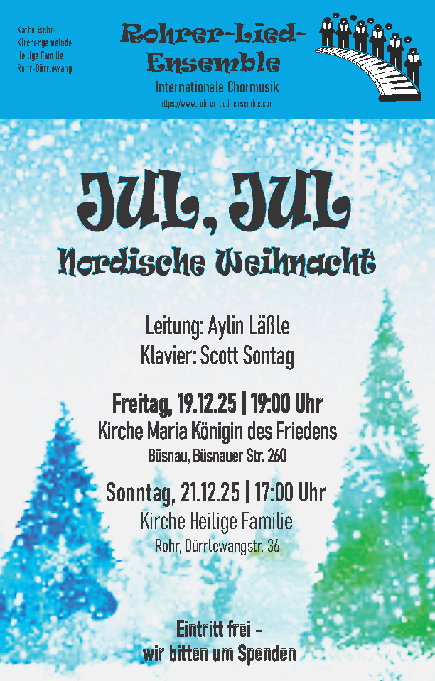 Jul, Jul - Nordische Weihnacht @ Kirche Maria Königin des Friedens