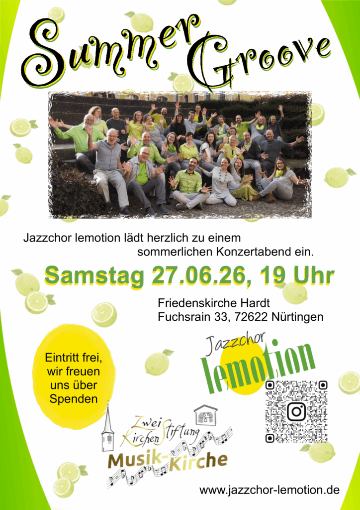 Konzert „Summer Groove“ @ Friedenskirche Hardt